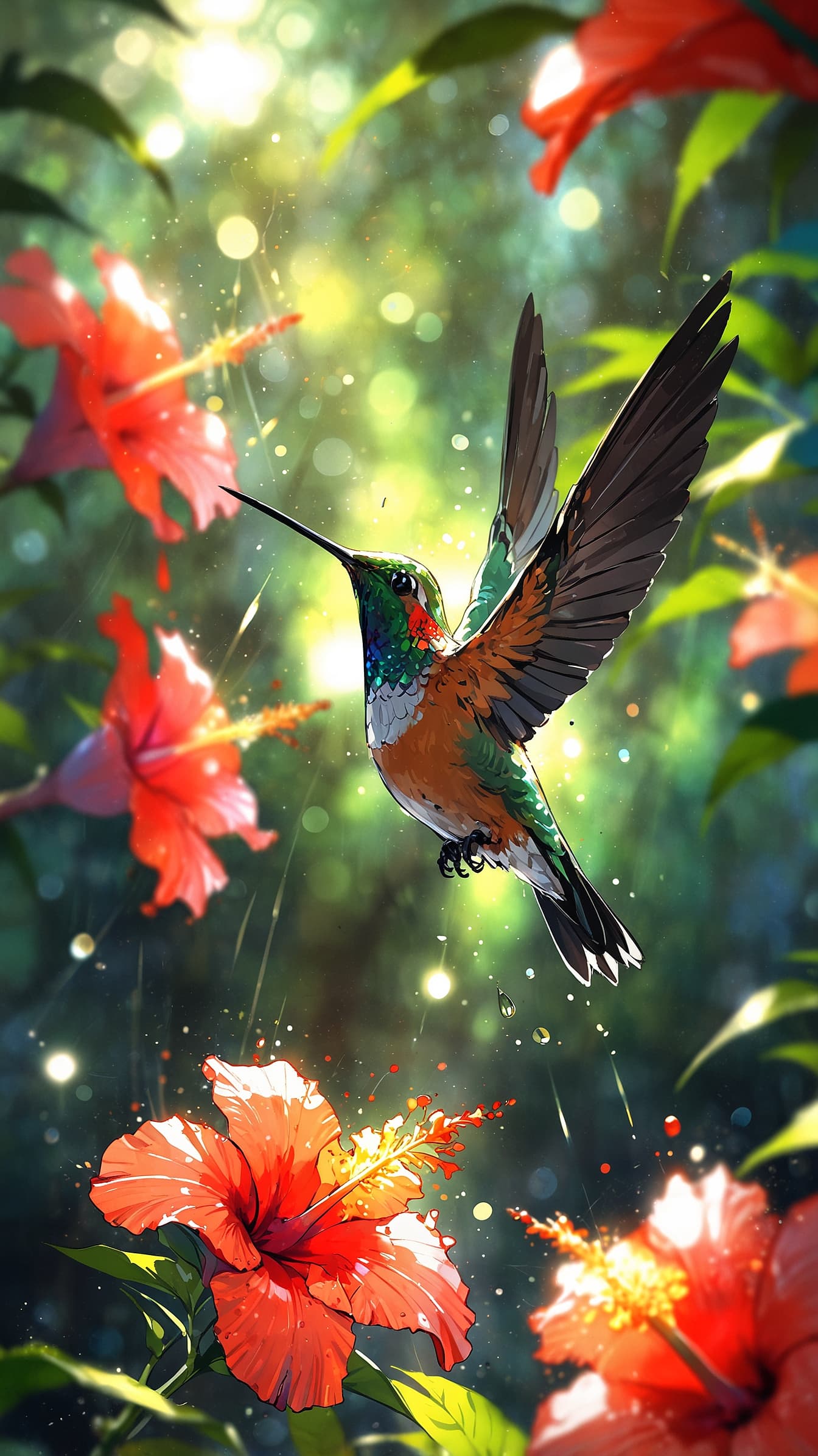 Hibiscus Flight anime wallpaper